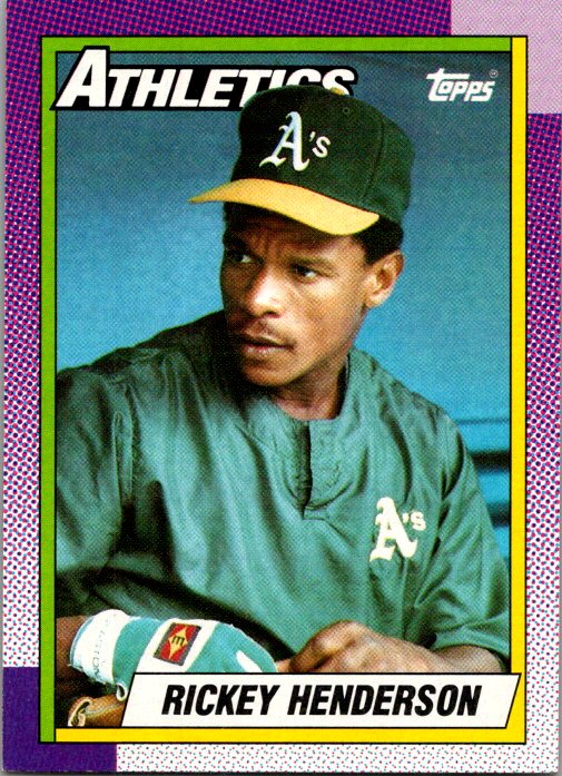 1990 Topps #450 Rickey Henderson