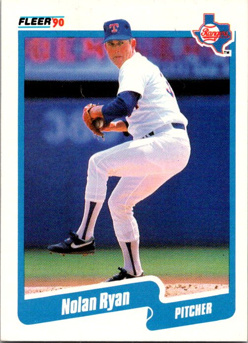 1990 Fleer #313b Nolan Ryan