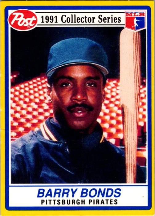 1991 Post Cereal #21 Barry Bonds