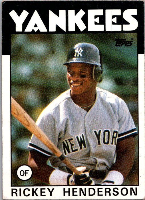 1986 Topps #500 Rickey Henderson